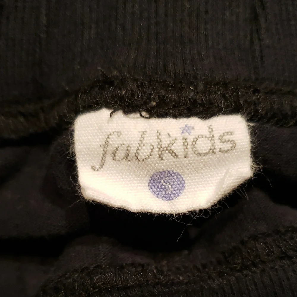 FabKids EUC Black Casual Pants Boys Girls Unisex S